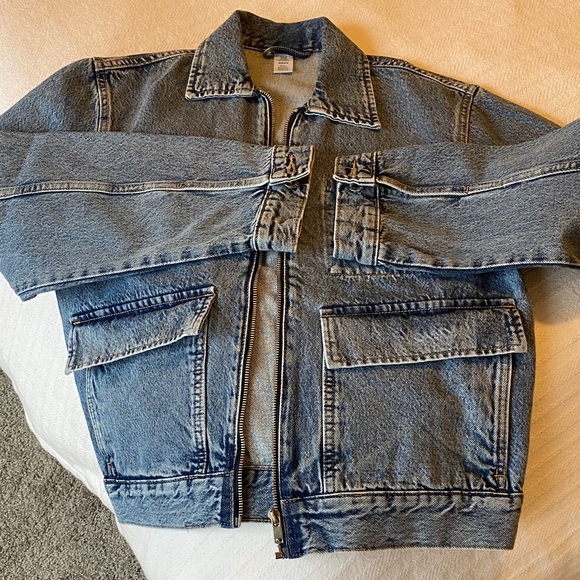 H&M Jackets & Blazers - H&M Light Blue Denim Jean Jacket
